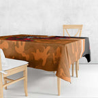 Greater Giants ANZAC Personalised Tablecloth Lest We Forget Poppy Camo
