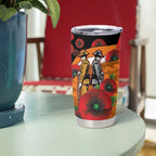 Greater Giants ANZAC Personalised Tumbler Cup Lest We Forget Poppy Camo