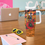 Greater Giants ANZAC Personalised Tumbler With Handle Lest We Forget Poppy Camo