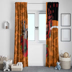 Greater Giants ANZAC Personalised Window Curtain Lest We Forget Poppy Camo