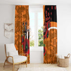Greater Giants ANZAC Personalised Window Curtain Lest We Forget Poppy Camo