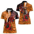 Greater Giants ANZAC Personalised Women Polo Shirt Lest We Forget Poppy Camo