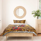 Hawthorn Hawks ANZAC Personalised Bedding Set Lest We Forget Poppy Camo