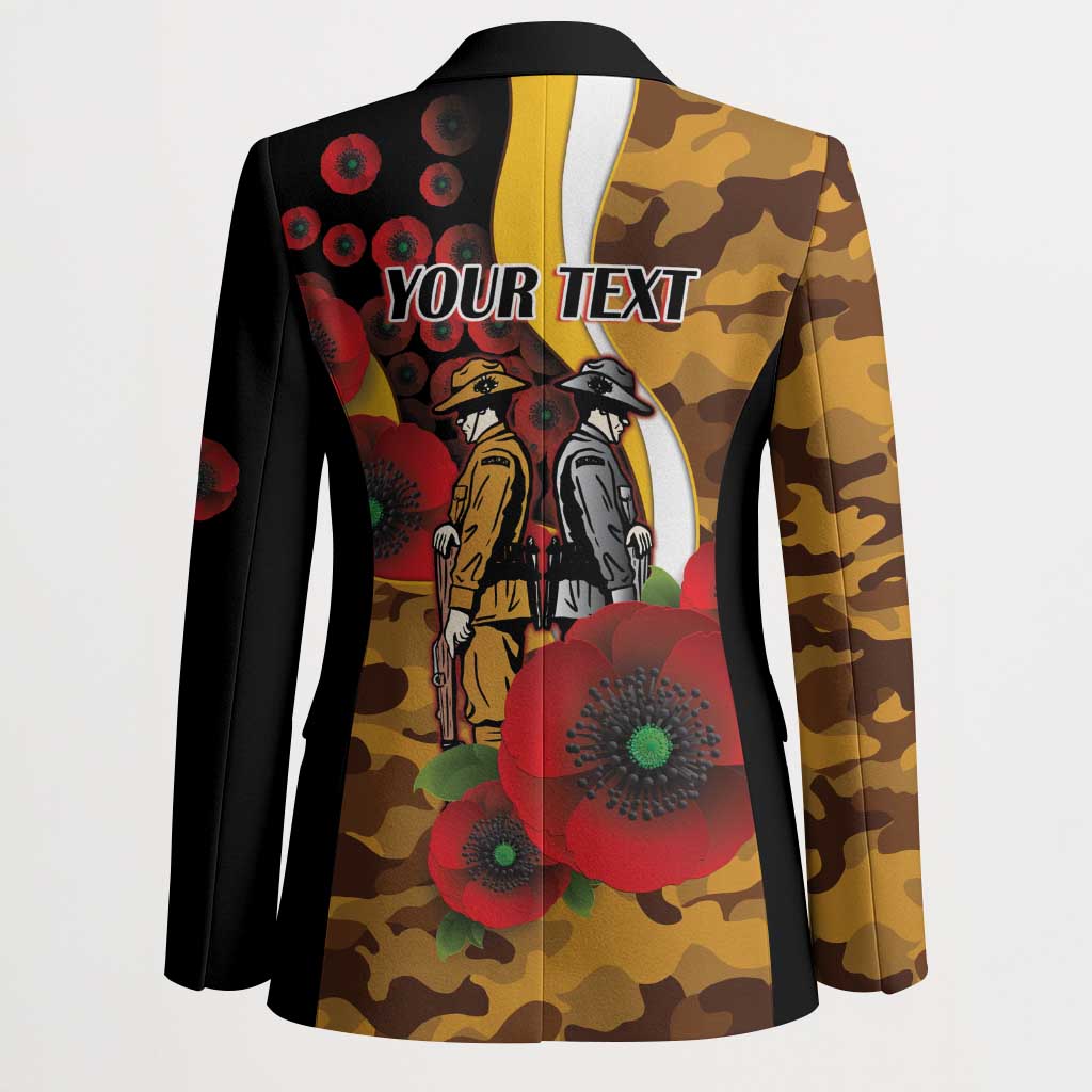 Hawthorn Hawks ANZAC Personalised Blazer Lest We Forget Poppy Camo