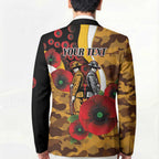 Hawthorn Hawks ANZAC Personalised Blazer Lest We Forget Poppy Camo
