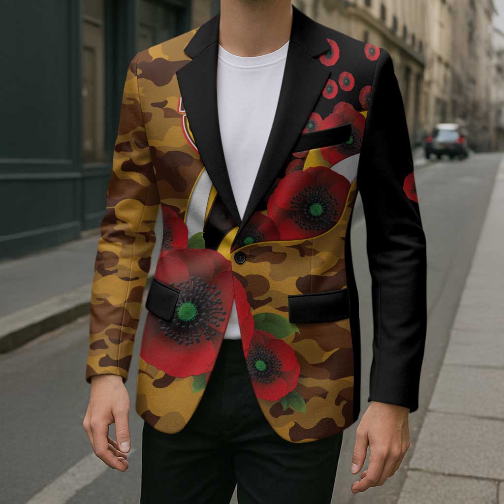 Hawthorn Hawks ANZAC Personalised Blazer Lest We Forget Poppy Camo