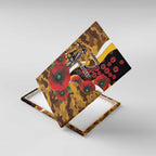 Hawthorn Hawks ANZAC Personalised Canvas Wall Art Lest We Forget Poppy Camo