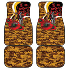 Hawthorn Hawks ANZAC Personalised Car Mats Lest We Forget Poppy Camo