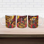 Hawthorn Hawks ANZAC Personalised Ceramic Mug Lest We Forget Poppy Camo