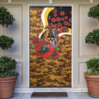 Hawthorn Hawks ANZAC Personalised Door Cover Lest We Forget Poppy Camo