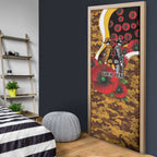 Hawthorn Hawks ANZAC Personalised Door Cover Lest We Forget Poppy Camo
