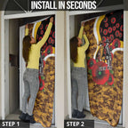 Hawthorn Hawks ANZAC Personalised Door Cover Lest We Forget Poppy Camo