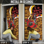 Hawthorn Hawks ANZAC Personalised Door Cover Lest We Forget Poppy Camo