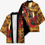 Hawthorn Hawks ANZAC Personalised Kimono Lest We Forget Poppy Camo