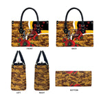 Hawthorn Hawks ANZAC Personalised Leather Bag Lest We Forget Poppy Camo