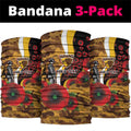 Hawthorn Hawks ANZAC Personalised Neck Gaiter Lest We Forget Poppy Camo