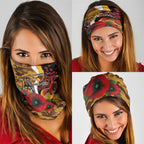 Hawthorn Hawks ANZAC Personalised Neck Gaiter Lest We Forget Poppy Camo