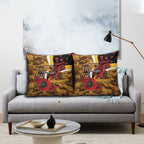Hawthorn Hawks ANZAC Personalised Pillow Cover Lest We Forget Poppy Camo