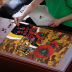 Hawthorn Hawks ANZAC Personalised Puzzle Lest We Forget Poppy Camo