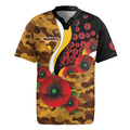 Hawthorn Hawks ANZAC Personalised Rugby Jersey Lest We Forget Poppy Camo