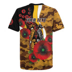 Hawthorn Hawks ANZAC Personalised Rugby Jersey Lest We Forget Poppy Camo