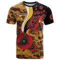 Hawthorn Hawks ANZAC Personalised T Shirt Lest We Forget Poppy Camo