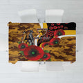 Hawthorn Hawks ANZAC Personalised Tablecloth Lest We Forget Poppy Camo