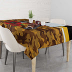 Hawthorn Hawks ANZAC Personalised Tablecloth Lest We Forget Poppy Camo