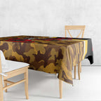 Hawthorn Hawks ANZAC Personalised Tablecloth Lest We Forget Poppy Camo