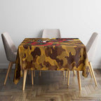 Hawthorn Hawks ANZAC Personalised Tablecloth Lest We Forget Poppy Camo