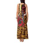 Hawthorn Hawks ANZAC Personalised Tank Maxi Dress Lest We Forget Poppy Camo