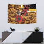 Hawthorn Hawks ANZAC Personalised Tapestry Lest We Forget Poppy Camo