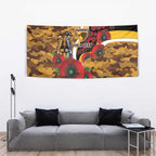 Hawthorn Hawks ANZAC Personalised Tapestry Lest We Forget Poppy Camo