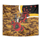 Hawthorn Hawks ANZAC Personalised Tapestry Lest We Forget Poppy Camo