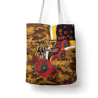Hawthorn Hawks ANZAC Personalised Tote Bag Lest We Forget Poppy Camo