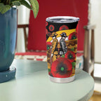 Hawthorn Hawks ANZAC Personalised Tumbler Cup Lest We Forget Poppy Camo