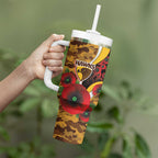 Hawthorn Hawks ANZAC Personalised Tumbler With Handle Lest We Forget Poppy Camo