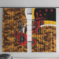 Hawthorn Hawks ANZAC Personalised Window Curtain Lest We Forget Poppy Camo