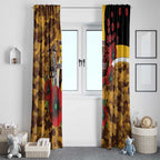 Hawthorn Hawks ANZAC Personalised Window Curtain Lest We Forget Poppy Camo