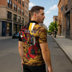 Hawthorn Hawks ANZAC Personalised Zipper Polo Shirt Lest We Forget Poppy Camo