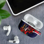 Melbourne Demons ANZAC Personalised AirPods Case Lest We Forget Poppy Camo