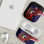 Melbourne Demons ANZAC Personalised AirPods Case Lest We Forget Poppy Camo