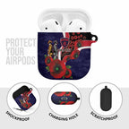Melbourne Demons ANZAC Personalised AirPods Case Lest We Forget Poppy Camo