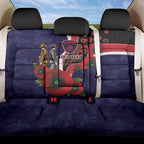 Melbourne Demons ANZAC Personalised Back Car Seat Cover Lest We Forget Poppy Camo