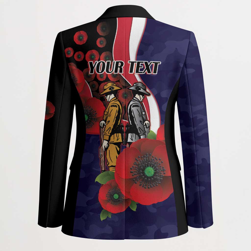 Melbourne Demons ANZAC Personalised Blazer Lest We Forget Poppy Camo