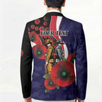 Melbourne Demons ANZAC Personalised Blazer Lest We Forget Poppy Camo