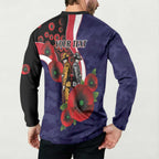 Melbourne Demons ANZAC Personalised Button Sweatshirt Lest We Forget Poppy Camo