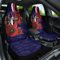 Melbourne Demons ANZAC Personalised Car Seat Cover Lest We Forget Poppy Camo
