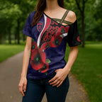 Melbourne Demons ANZAC Personalised Cross Shoulder Shirt Lest We Forget Poppy Camo
