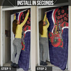 Melbourne Demons ANZAC Personalised Door Cover Lest We Forget Poppy Camo